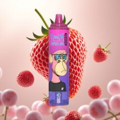 Fumot RandM Tornado 15000 Puffs Jordbær Drue – 25ml, 850mAh, Type-C