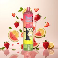 Fumot RandM Tornado 15000 Puffs - Jordbær Vannmelon Lemonade, 25ml, 850mAh, Type-C