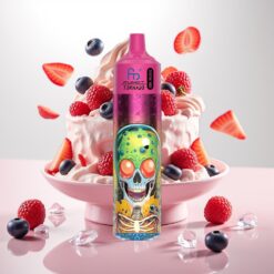 Fumot RandM Tornado 30000 – Blåbær Jordbær Bringebær Iskrem – 30.000 puffs, 30mL, 5% nikotin, 1.0 Ohm mesh coil