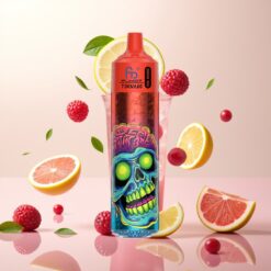 Fumot RandM Tornado 30000 - Opptil 30 000 puffs, 30mL, 2% eller 5% nikotin, rosa sitron