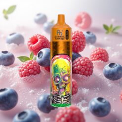 Fumot RandM Tornado 30000 Puffs Engangs Vape Blåbær Bringebær – 30mL, 5%, 1.0 Ohm