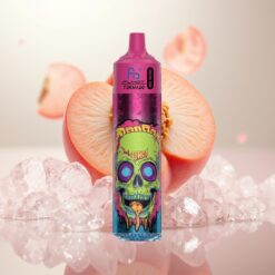 Fumot RandM Tornado 30000 Puffs Engangs Vape Fersken Is – 30mL, 2%/5%, 1.0 Ohm mesh coil