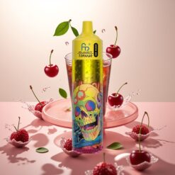 Fumot RandM Tornado 30000 Puffs Engangs Vape Kirsebær Cola – 30mL, 2%/5%, 1.0 Ohm mesh coil