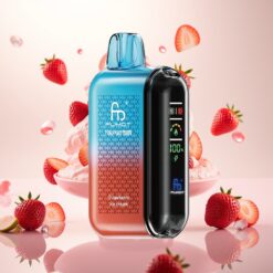 Fumot Tornado 20000 Puffs Engangsdamp - Jordbær Iskrem, 20ml E-væske, 850mAh Batteri