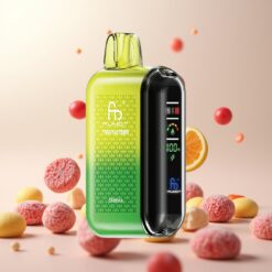 Fumot Tornado 20000 Puffs Engangsdamp med 20ml e-væske, 850mAh batteri og Smart Display – Skittles