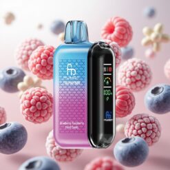 Fumot Tornado 20000 Puffs Engangsdamper Blåbær Bringebær Hard Candy - 20000 Puffs, 20ml, 850mAh