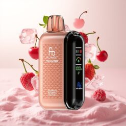 Fumot Tornado 20000 Puffs Engangsdamper Jordbær Bringebær Kirsebær Is – 20000 Puff, 20ml, 850mAh