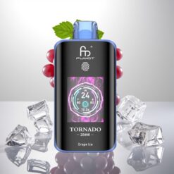 Fumot Tornado 25000 Puffs Engangsdamper med Drueis, HD-skjerm, 700mAh batteri, 20ml e-væske