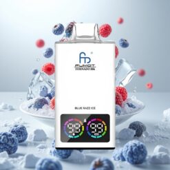 Fumot Tornado 35K Engangs Vape - Blå Bringebær Is, Dual Mesh Coil, 15ml E-væske, 700 MAH Batteri