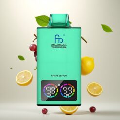 Fumot Tornado 35K Engangs Vape - Druer og Sitron, Dual Mesh Coil, 15ml E-væske, 700 MAH Batteri, USB-C Lading