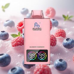 Fumot Tornado 35K Engangsdamp – Blåbær og Bringebær – Dual Mesh Coil, 15ml E-juice, 700 MAH Batteri