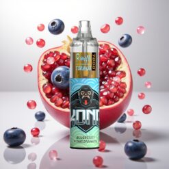 Fumot Tornado 7000 Engangs Vape Blåbær Granateple – 7000 Puff, 14 ML E-væske, 850 MAH Batteri, Mesh Coil, Type-C Port