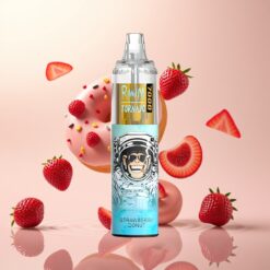 Fumot Tornado 7000 Engangs Vape Jordbær Donut - 7000 Puff, 14 ML, Type-C, Justerbar Luft