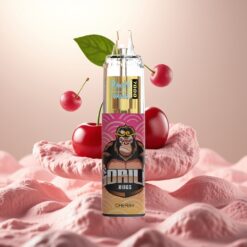 Fumot Tornado 7000 Engangs Vape Kirsebær – 7000 Puff, 14 ML E-væske, 850 MAH Batteri, Mesh Coil