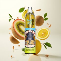 Fumot Tornado 7000 Engangs Vape Kiwi Pasjonsfrukt Guava - 7000 Puffs, 14 ML, Air-Adjustable