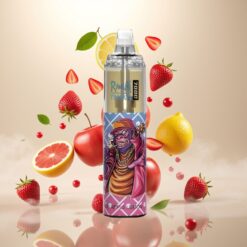 Fumot Tornado 7000 Engangs Vape – Rødt Eple Sitron, 7000 Puff, 14 ML E-væske, 850 MAH Batteri