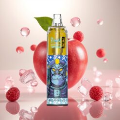 Fumot Tornado 7000 Engangsvape Rød Eple Is – 7000 Puffs, 14 ML, Type-C, Luftjustering