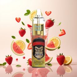 Fumot Tornado 7000 Engangsvaper Jordbær Vannmelon Lemonade - 7000 Puffs, 14 ML, Mesh Coil