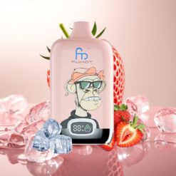 Fumot Tornado Digital Box 12000 Puffs Engangs Vape Jordbær Is – 20ml E-Liquid, 550mAh, Type-C