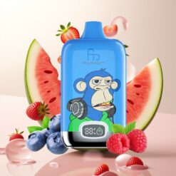 Fumot Tornado Digital Box 12000 Puffs Engangs Vape Jordbær Vannmelon – 20ml E-Liquid, 550mAh, Type-C