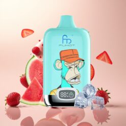 Fumot Tornado Digital Box 12000 Puffs - Jordbærdonut, 20ml, 550mAh, Type-C