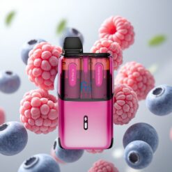 Fumot Ultra T32000 Engangs Vape Blåbringebær Is - Blåbær og Bringebær, 32000 puff, 800mAh batteri, 24ml e-væske