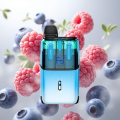 Fumot Ultra T32000 Engangs Vape Dr Blå - Blåbær Sur Bringebær, 32000 puff, 800mAh batteri, 24ml e-væske