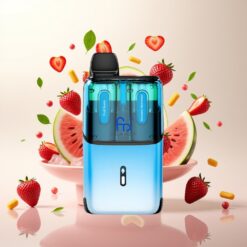 Fumot Ultra T32000 Engangs Vape - Jordbær Vannmelon, 32000 puff, 800mAh batteri, 24ml e-væske, Type-C-lading