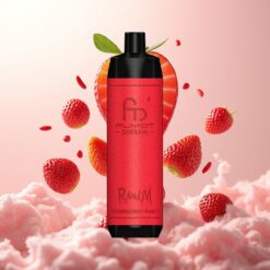 RandM Fumot Shisha 10000 Puffs Engangs Vape - Jordbær Punch, LED-indikator, 18ml e-væske, 850 mAh batteri