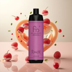 RandM Fumot Shisha 10000 Puffs Engangs Vape Kjærlighet 66 – 18ml e-væske, 850 mAh batteri, 0.6ohm mesh coil