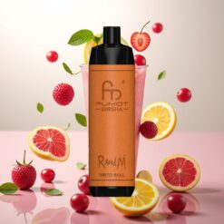 RandM Fumot Shisha 10000 Puffs Engangs Vape - LED-indikator, 18ml e-væske, 850 mAh batteri, 0.6ohm mesh coil, Type-C-port