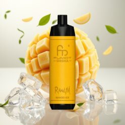 RandM Fumot Shisha 10000 Puffs Engangs Vape - Mango Is, 18ml, 850 mAh, Type-C