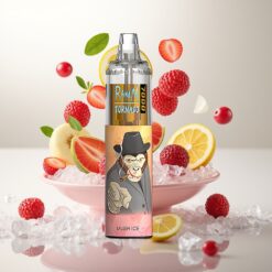 RandM Fumot Tornado 7000 Puffs Engangsvaper Lush Is – 14 ML E-væske, 850 MAH Batteri, Mesh Coil