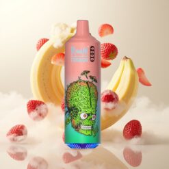 RandM Tornado 9000 Puffs – 850 mAh, 18 mL, Mesh Coil – Jordbær Banan