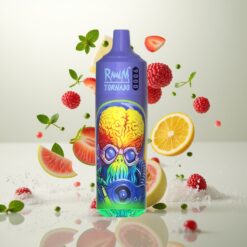 RandM Tornado 9000 Puffs – 850 mAh, 18 mL, Mesh Coil, RGB Display, Kjølig Mynte