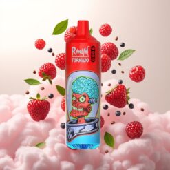 RandM Tornado 9000 Puffs – 850 mAh, 18 mL, Mesh Coil, RGB-display, Blandede Bær