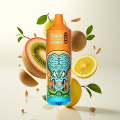 RandM Tornado 9000 Puffs – 850 mAh, 18 mL, Mesh Coil, RGB-display – Kiwi Pasjonsfrukt Guava