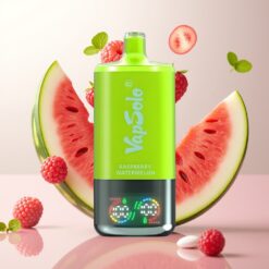 VapSolo Triple 30000 Puffs Engangsdamp – Bringebær/Vannmelon, 40ml, 20 mg/ml eller 50 mg/ml, Type-C-lading