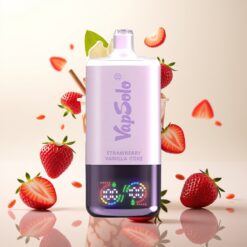 VapSolo Triple 30000 Puffs Engangsdamper Jordbær Vanilje Cola – 40ml, 20/50 mg/ml, Type-C