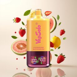 VapSolo Triple 30000 Puffs - Jordbær & Vannmelon & Sitronsfersken - 40ml, 20/50 mg/ml, Type-C
