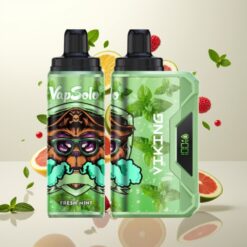VapSolo VIKING 12000 Puffs Engangs Vape Frisk Mynte – 22ml, 20/50 mg/ml, Type-C