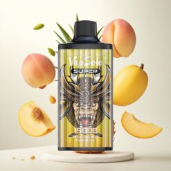 Vapsolo Super 15000 Puffs Engangsvape Fersken Mango Ananas – 40ml, 850mAh, Type-C