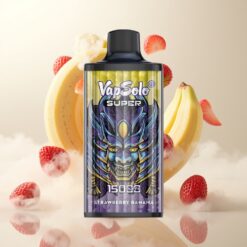 Vapsolo Super 15000 puffs - Jordbær Banan, 40ml, 850mAh, Type-C