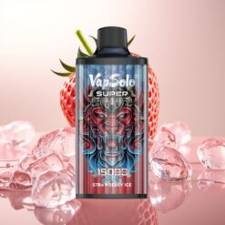 Vapsolo Super 15000 puffs – Jordbær Is, 40ml, 850mAh, Type-C