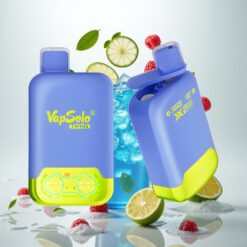 Vapsolo Twins 20000 Puffs Blå Bringebær Sitronade & Sitron Lime – 40 ml, 20mg/ml/50mg/ml, Type-C