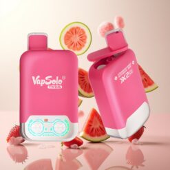 Vapsolo Twins 20000 Puffs Engangsdamp – Jordbær Vannmelon & Gummy Bear, 40 ml, 20mg/ml eller 50mg/ml, Type-C-lading