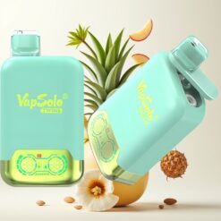 Vapsolo Twins 20000 Puffs Engangsdamp – Triple Melon & Ananas Kokos, 40 ml, 20mg/ml eller 50mg/ml, Type-C-lading