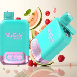 Vapsolo Twins 20000 Puffs Engangsdamper – Triple Melon & Bringebær Vannmelon, 40 ml, 20mg/ml eller 50mg/ml, Type-C-lading