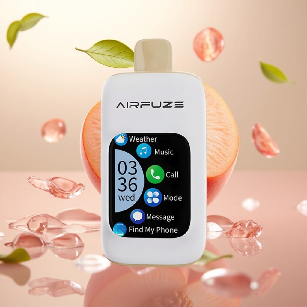 Airfuze Smart Pro 40000 Puffs Oppladbar 900mAh 20ML 2%/5% Nikotin Juicy Peach