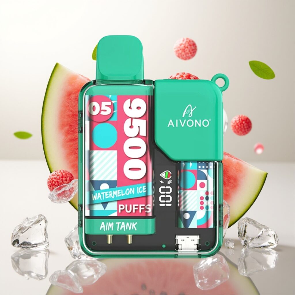 Aivono AIM-TANK 9500 Puffs – 18ml, 650mAh, LCD, 1.2ohm Mesh, Vannmelon Is